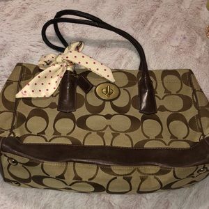 Brown large COACH Purse